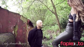 ﻿Goddess Lady Annabelle In Scene: Slave Sucking My Bbc In The Woods Ladyannabelle666