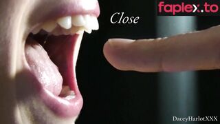 Close Up Biting 2 The Harlot House / Dacey Harlot