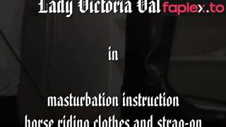 Lady Victoria Valente Lick My Boots, Lick My Dick! (German) Pov Masturbation Instruction