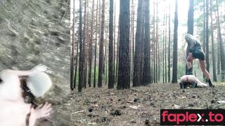 ﻿My Humiliated Dog In The Forest (2 Angles At The Same Time, English Subtitles) Domina Evgenia