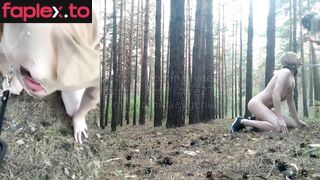 ﻿My Humiliated Dog In The Forest (2 Angles At The Same Time, English Subtitles) Domina Evgenia