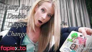 Messy Boy Double Diaper Change The Harlot House / Dacey Harlot