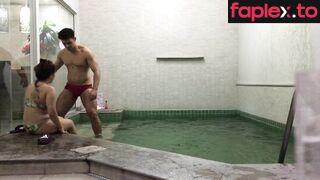 Bisexual Ballbusting In The Pool 01 Ballsbeingkicked