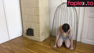 Mistress Roxanne Locked The Slave Into The Bird Cage Elegant Femdom