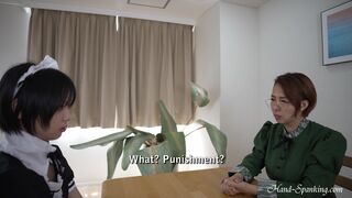 Hand Spanking - Erika and Suzu - Clumsy Maid 1