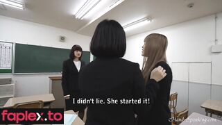 Hand Spanking - Arisa, Yuzu and Maina - I Love My Teacher 1