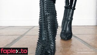 Young Goddess Kim - Suffer to Worship My Spiky Boots Shiny Ass
