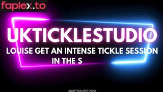 UkTickleStudio – Louise Get an Intense Tickling Session in the Stocks