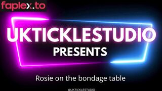 UkTickleStudio – Rosie’s first time tickled on the table