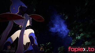 Mona's Wish Breast Butt Giantess expansion growth animation (Genshin Impact)