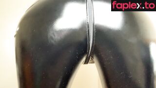 Larah Sky Latex Goddess teases and plays JOI game