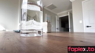 Giantess Tara - Workout Giantess finds and traps Ass Slave in leggings and White Sneakers