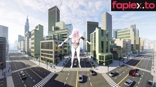 LilyArmelSweet Unaware Giantess Growing In City 1
