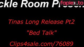 TheTickleRoom – Tinas Long Release Pt 2 “Bed Talk, Tickling my feet turns me on”