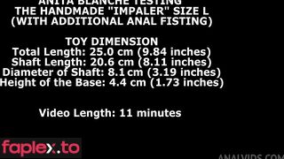 Anita Blanche Testing The Handmade Impaler Size L (With Additional Anal Fisting) TWT091