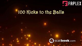 Mercy Rage, Princess Mia - 100 Kicks to the Balls (Ballbusting / CBT Porn)