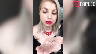 Swallowing a new batch of tinies she just found