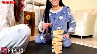 Perverstage - Cute lesbians in pajamas play tickle game