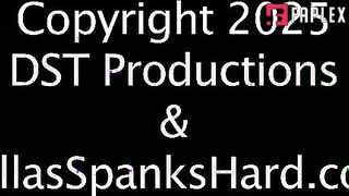 Dallas Spanks Hard - Hailey endures long hard otk spanking in her sunday dress
