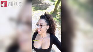 Frecklemonade Movies - Ebony Milf Walks Outdoors With Cum On Her Face