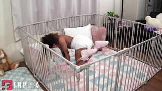 ABDreams - Orgasm cage used for Ebony Babe - Diaper Fetish