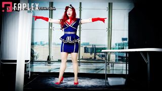 Ludella Hahns Fetish Adventures - Fembot Flight Attendant Malfunctions In Security System