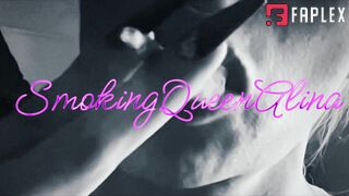 Smokingqueenalina - Sexy Bitch Chain Visible Smoking Challenge (Encouragement Smoker Fetish)