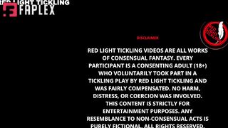 Red Light Tickling - Jane's Tied to Bed, Oiled and Tickled with Fingers, Hairbrush and Toothbrush POV (Cosquillas Barefoot Tickle)