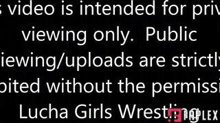 Lucha Girls - 1492 Manhandling of Megan Jones (Lify Carry Mixed Maledom Wrestling)