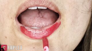 Giantess Yellow Ball - Giantess Drolling Creamy BJ (Food Masturbation Fetish)