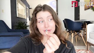 AprilOni1 Giantess - Your Giantess Babysitter POV Close Up Masturbation