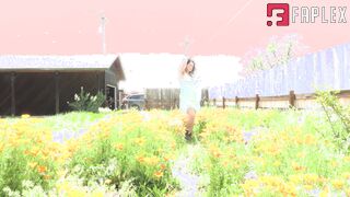 Hairy Nikki Silver n Friends - Hairy Chubby Slut Masturbates Outside