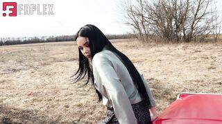 Kris Stuck Girls - Dirty Heels - Car Breaks Down In Deep Puddle And Gets Completely Stuck