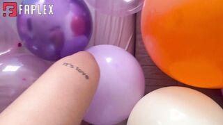 Thelema - Naughty loonergirl balloon popping