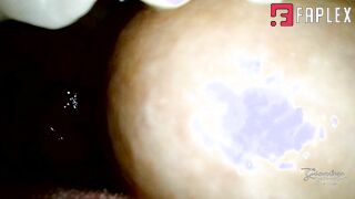 Giantess Yellow Ball - Creamy BlowJob (Long tongue vore)