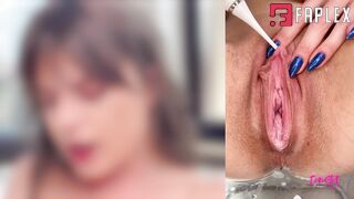 Intense Nipples And Big Clitoris Masturbation Close Up POV