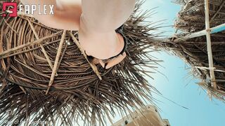 Rise OF The Giantess - Giantess Gabriela bikini squashing (Beach Day)