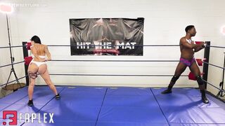 Hit The Mat Boxing And Wrestling - Sushii Xhyvette vs Adonis Sexy Interracial Wrestling