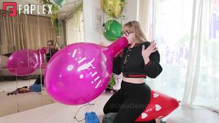 Dinadelooner - Looner - 197 - A Nerdy Girl & about 30x Q16 (Balloons Fetish)