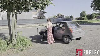 Sexy Brunette Lavinia High Heelled Feet Pedal Pumping