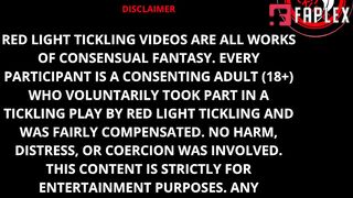 Red Light Tickling - Tickle Domination On Ticklish Jane Topless & Barefoot, Bound To The Tickle Bench - Merciless Armpit & Foot Tickle Torment