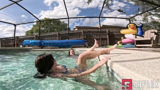 Princess Nathalia - Pool Playtime With Jasper And Nathalia (Swimming Fetish)