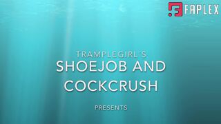 Tramplegirls Shoejobs And Cockcrush - A Shoejob Dream Comes True - Shoejob And Cockcrush From A Japanese Schoolgirl In Mary Jane Flats And Knee High Socks - Upskirt Views - Sidecam Only (Shoes Fetish)