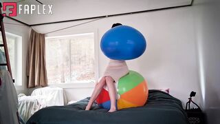 Emma Green - 95 Btp Blue Heart On A Beachball (Inflatable Fetish)