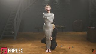RF Studio Production - Meloxy - Tape Mummification Part 1 - Creating A Sexy Grey-Tape Mummy (Bondage Fetish)