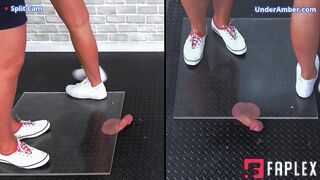 Under Amber - Goddess Amber - Miss Lucy - Flattening Your Cock & Balls Under Our White Pumps & Plexiglass - 182 Ultimate Bundle - Huge Discount - Trample Trampling CBT Ballbusting Crushing Crush Trainers Fetish (Cock Trampling Fetish)