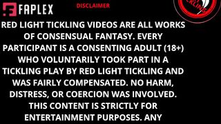 Red Light Tickling - Ticklish Cute Brunette Luna Tied Spread?Eagle On The Bed, Tied Up And Tickled | Intense Feet Tickling And Armpits Tickle |