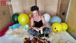 Fayth On Fire Fetish Films - Inflating Many Loons In Box Trailer W Compressor (Balloons Fetish)