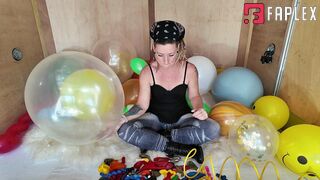 Fayth On Fire Fetish Films - Inflating Many Loons In Box Trailer W Compressor (Balloons Fetish)