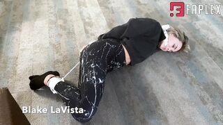 Tied Tales - Tied Talette From Babysitter In A Bind -Blake Lavista Struggles In A Tight Hogtie (Bondage Fetish)